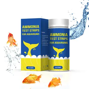 Fabrika satış akvaryum amonyak azot Test şeritleri balık gölet tankı monitör akvaryum su kalitesi için
