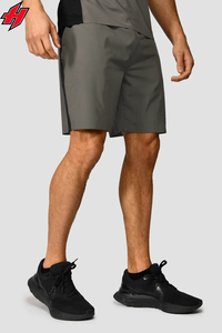 กางเกงขาสั้นสำหรับวิ่งของผู้ชายแบบ2 in 1มีกระเป๋ากางเกงตาข่ายไซส์ใหญ่พิเศษโลโก้ออกแบบได้ตามต้องการ - Product Image 4