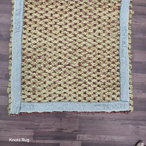 Alfombras indias de yute hechas a mano, diseño moderno, patrón abstracto, tamaño y color personalizables, novedad - Product Image 1