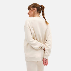 2024 nueva llegada personalizada en relieve de gran tamaño mujeres Jumper Streetwear bordado polar cuello redondo sudadera Puff de talla grande invierno - Product Image 2