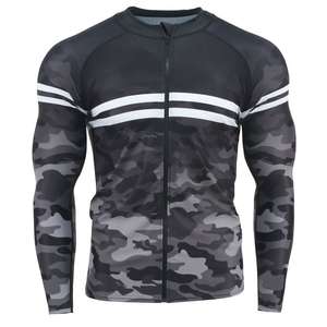 Camiseta de Protección Solar de Manga Larga con Cierre, Diseño Sublimado, Logotipo Personalizado, Hecha de Spandex y Nailon, Unisex para Adultos - Product Image 2