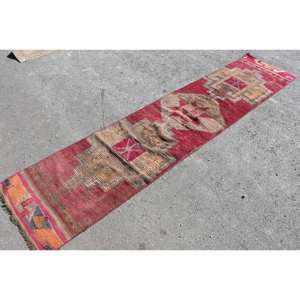 Alfombra de área Kilim turca Vintage, lana roja y Beige, respetuosa con el medio ambiente, estilo bohemio, Patchwork, rectángulo grande, látex de 23 'X 10' - Product Image 3