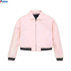 Top Selling Customized Winter <b>White</b> Women's Leather <b>Jackets</b> Premium Crop Fit Latest Customized Crop Leather <b>Jackets</b> - Product Image 3