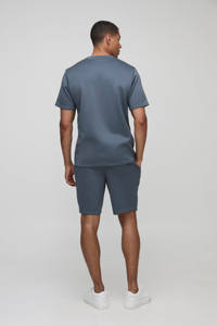 Nuevo diseño personalizado Logo Slate Regular Fit camiseta de hombre y conjunto corto conjunto de 2 piezas gimnasio entrenamiento playa y ropa de calle camiseta para hombres - Product Image 2