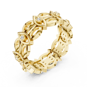 แหวนทองแบบเปิดที่มีสไตล์10K - Product Image 6