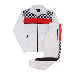 Tenues de jogging pour hommes veste à capuche et pantalon de survêtement à fermeture éclair complète ensemble deux pièces vêtements de sport survêtements pour hommes - Product Image 4