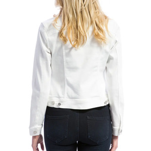 Meilleures ventes Vestes en jean de couleur unie Vêtements décontractés Personnalisez votre propre design avec une veste en jean de haute qualité pour femmes - Product Image 5