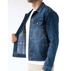 Meilleur prix, faible MOQ, veste en jean pour hommes, dernière veste en jean fabriquée en usine pour hommes en gros - Product Image 5