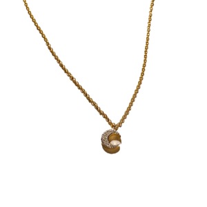 จี้เพชรคิวบิกเซอร์โคเนียแบบมินิมอล ชุบทอง 14K เงินแท้ S925 ปรับแต่งได้สำหรับขายปลีก OEM ODM ผลิตในประเทศไทย - Product Image 1