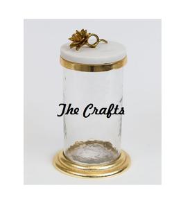 Marvelous Design Glass Canister With Marble And Metal Best Quality <b>Wedding</b> Gifts <b>Box</b> At Acceptable Prices - Product Image 1