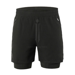 Precio al por mayor Pantalones cortos de gimnasio Ropa de fitness Pantalones cortos de gimnasio Spandex Poliéster Pantalones cortos de gimnasio para la venta en línea - Product Image 1