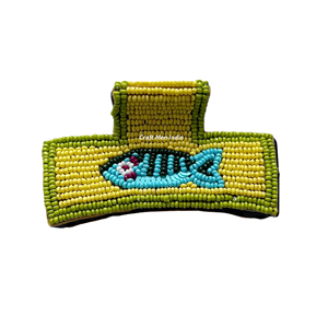 Nouveauté SARDINES Barrette à cheveux brodée de perles, barrette à cheveux brodée de perles colorées pour femmes et filles - Product Image 5