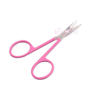 กรรไกรตัดเล็บหนังกำพร้าเคลือบไทเทเนียมสีน้ำเงิน3.5นิ้วใบมีดโค้งคมมีดดีไซน์แฟนซีและที่จับพลาสติก - Product Image 5