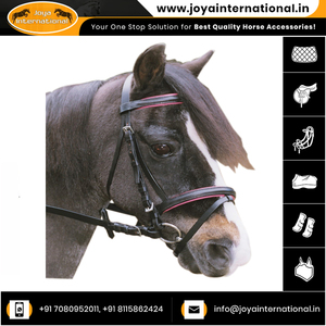 Cuero negro de la mejor calidad, con revestimientos detrás de la frente y las diademas, completo con ribete Hanoverian Retro Eventing - Product Image 5