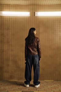 Chaqueta de cuero 2025 invierno abrigos gruesos y cálidos bolsillo sólido Simple Zip abrigo de cuero FORRO DE PIEL tarifa al por mayor OEM transpirable - Product Image 5