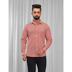 Chemise décontractée pour homme en coton imprimé à manches longues, respirante, en popeline ou tissu Oxford, motif floral ou à pois, offre ODM - Product Image 1