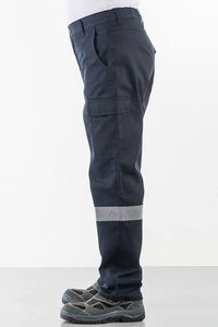Pantalones de trabajo de estilo moderno, impermeables, resistentes al agua, rodillas reforzadas, tela elástica diseñada para uso industrial, comodidad diaria - Product Image 3