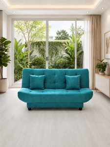 Sofá Cama Tufted Velva Tosca Convertible Tapizado para Sala de Estar, Habitación de Invitados, Apartamento, Hotel - Fabricante de Sofás - Product Image 1