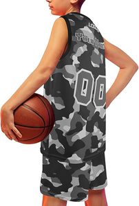 Ensemble d'uniformes de basket-ball légers et respirants, taille plus, style unique, couleur unie, haute qualité pour adultes - Product Image 5