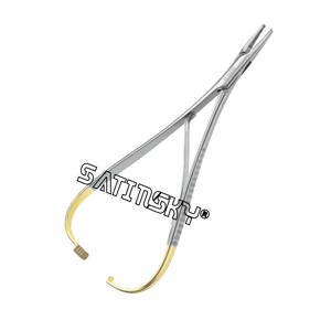 SOPORTE DE AGUJA ANCHO INSERTOS DE TUNGSTENO RECTO 16CM Instrumentos de acero inoxidable Fabricado con AISI 420 - Product Image 5