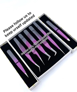 Pince à épiler de haute qualité en acier inoxydable à double revêtement en poudre, pointe argentée, antistatique, pointe dentelée, 10 mm - Product Image 3