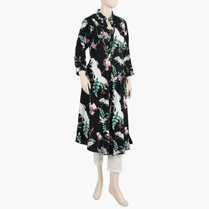 Tela transpirable de algodón de alta calidad de estilo pakistaní verano Kurtis Kameez mujeres tamaños personalizados mangas de estilo alto indio personalizado - Product Image 3