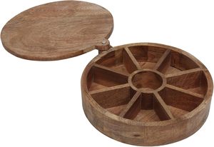 Dernière conception de boîte utilitaire en bois faite à la main Fabricant et exportateur en gros d'Épices carrées fabriquées à la main - Product Image 3