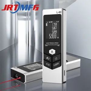JRTMFG 2022 doppio misuratore di portata Laser 60m strumento di misurazione a lunga distanza misurazione del nastro digitale Lazer Range Finder