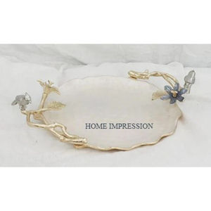 Bol décoratif de table de luxe en émail pour fêtes Équipement de mariage Bol et plat de service pour la restauration - Product Image 1