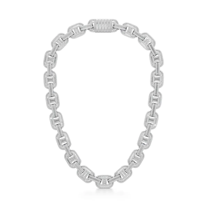 Collar de Diamantes con Cadena Cubana Chapada en Rodio, Oro Amarillo de 10K, Certificado IGI, Cultivado en Laboratorio, 27.56 CTW, Regalo de Lujo para Bodas, para Mujeres y Hombres - Product Image 2
