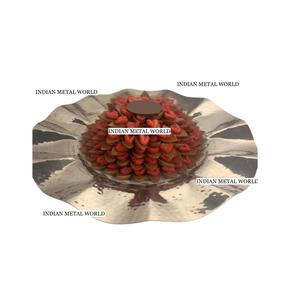 Cuenco de chocolate de mesa de diseño único hecho de plato de chocolate de acero inoxidable de metal de Indian Metal World - Product Image 1