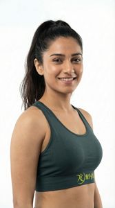 Soutien-gorge de sport pour femme à maintien élevé, couleur anthracite, sans couture, compression, pour la salle de sport, le fitness, le yoga, vêtements de sport, soutien-gorge personnalisé OEM - Product Image 5