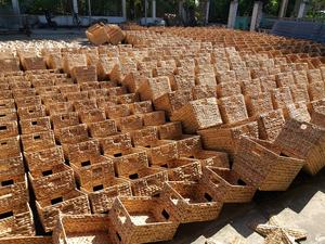 ตะกร้าผักตบชวาแบบชนบทที่ทำด้วยมือและที่จัดเก็บอเนกประสงค์ - Product Image 5