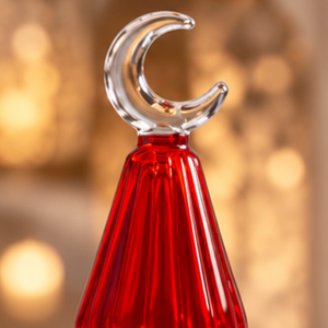Juego de Adornos Decorativos de Cristal Hechos a Mano en Egipto con Forma de Luna Creciente y Minarete para Ramadán, con Colores Personalizables y Tamaños Graduados - Product Image 6