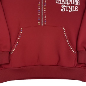 ชุดวอร์มผู้ชายแบบมีฮู้ด พิมพ์ลายลำลอง ดีไซน์พิเศษ ตกแต่งด้วยคริสตัล ผลิตตามสั่ง (OEM) วัสดุระบายอากาศได้ดี เหมาะสำหรับฤดูหนาว กำลังเป็นที่นิยมอย่างมาก - Product Image 3