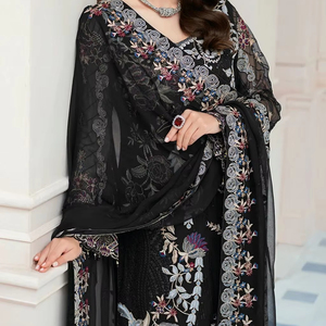 Vestido de Fiesta Formal Sin Costuras Más Vendido en 2025 para Mujer, Nuevo Diseño de Salwar Kameez de Longitud Regular, Listo para Usar - Product Image 1