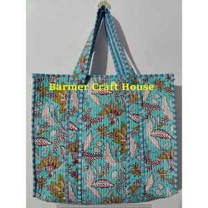 Bolso Tote Acolchado Multicolor, Resistente al Agua, con Forro de Algodón, Cierre de Cremallera Hecho a Mano, para Todas las Temporadas - Product Image 4