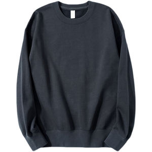 Sweat-shirt uni en coton 100% 250 GSM de haute qualité, poids lourd, col rond, unisexe, pour femmes et hommes - Product Image 5