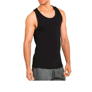 Camiseta sin mangas de algodón para hombre de alta calidad de verano de BD, servicio OEM de gimnasio, técnicas lavadas de poliéster de talla grande - Product Image 2