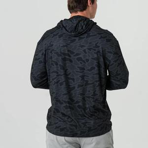 Ropa de pesca UPF 50 + Camisas de pesca de manga larga transpirables de secado rápido Diseño personalizado Camuflaje Poliéster Sudadera CON CAPUCHA DE PESCA - Product Image 2