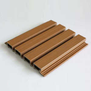 3番目のASA共押出グリル外部WPCファサード耐候性流体壁パネル屋外3Dウォールボード外壁用 - Product Image 4