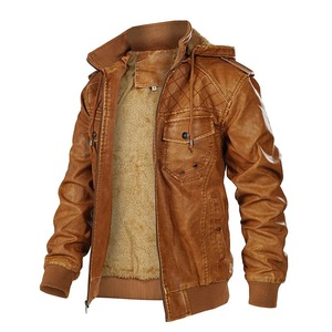Chaqueta de Cuero para Hombre, Diseño de Moda, Tejido de Lona, Secado Rápido, Invierno 2025, Nueva Llegada, Alta Calidad, Personalizable - Product Image 3