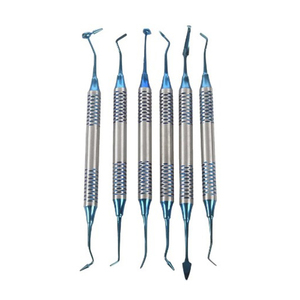 Best Manual Composite Filling Spatula Titanium Plated Thick Handle <b>Reusable</b> High Quality Instrument Set - Product Image 6