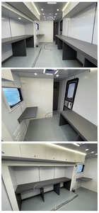 Jobsite รถเทรลเลอร์สำหรับสำนักงานศูนย์คำสั่งพร้อมห้องน้ำแบบพกพาเคลื่อนที่บนล้อ - Product Image 4