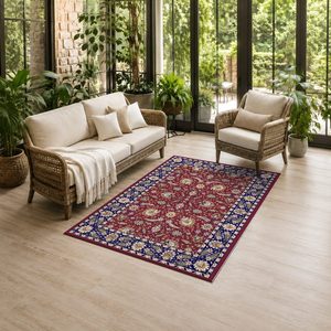 <b>RUGS</b> DEPOT LXDP-0344 Wholesale Red <b>Burgundy</b> Contemporary Abstract Digital Printed Machine Washable Chenille Area <b>Rug</b> Non Slip - Product Image 6