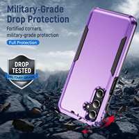 Nouvelles coques de téléphone portable robustes, résistantes aux chocs, légères, universelles, en PC et TPU, protection d'écran et d'appareil photo, hybrides