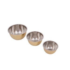 Bol de service en métal de forme ovale martelé en argent poli décoratif de Noël élégant pour hôtels et restaurants - Product Image 5