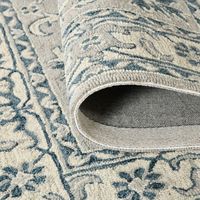Luxury Handmade Wool Rug High End Hand Knotted Living Room Carpet with Modern Floral Design Sustainable Non-Slip Backing