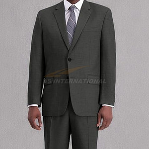 Conjunto de traje elástico de primera calidad para hombre, chaqueta de ajuste clásico y pantalones de vestir con función antiestática para negocios o eventos, color gris Paloma - Product Image 4