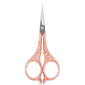 Ciseaux de bonne qualité de meilleure conception ciseaux personnalisés en or rose pour ongles à cuticules ciseaux fantaisie pour broderie et tricot ciseaux de couture - Product Image 1